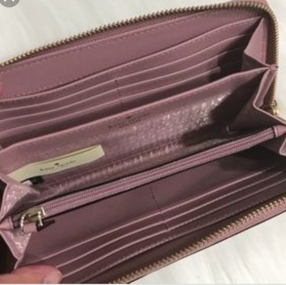 SOLD!Kate Spade Neda Laurel Way wallet dusty peony - Picture 2 of 4